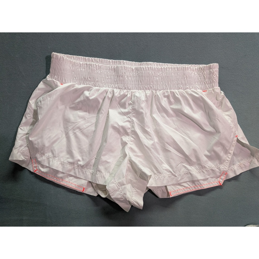 FP Movement The Way Home Shorts White High Rise Smocked Waist Running XS